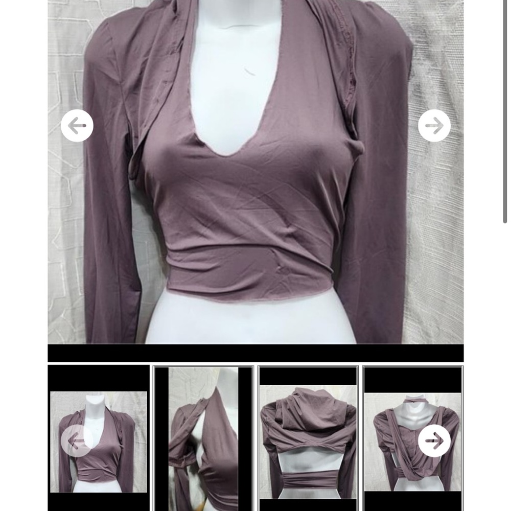 Elegant Mauve tops - tank top with shrug Women's Tops